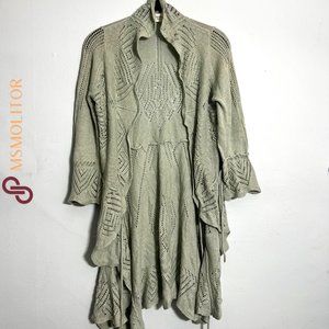 Sparrow Mint Green Long Cardigan Knitwear